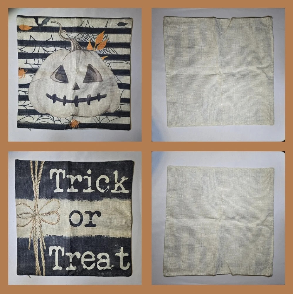 Halloween Throw Pillow Covers - 16" x 16" - NEW